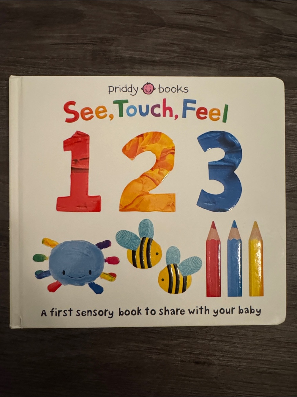 📖3/$10 See, Touch, Feel 1 2 3 - Colorful Sensory Board Book